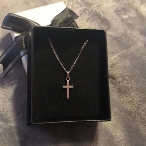 Sterling Silver Cross Baby Necklace